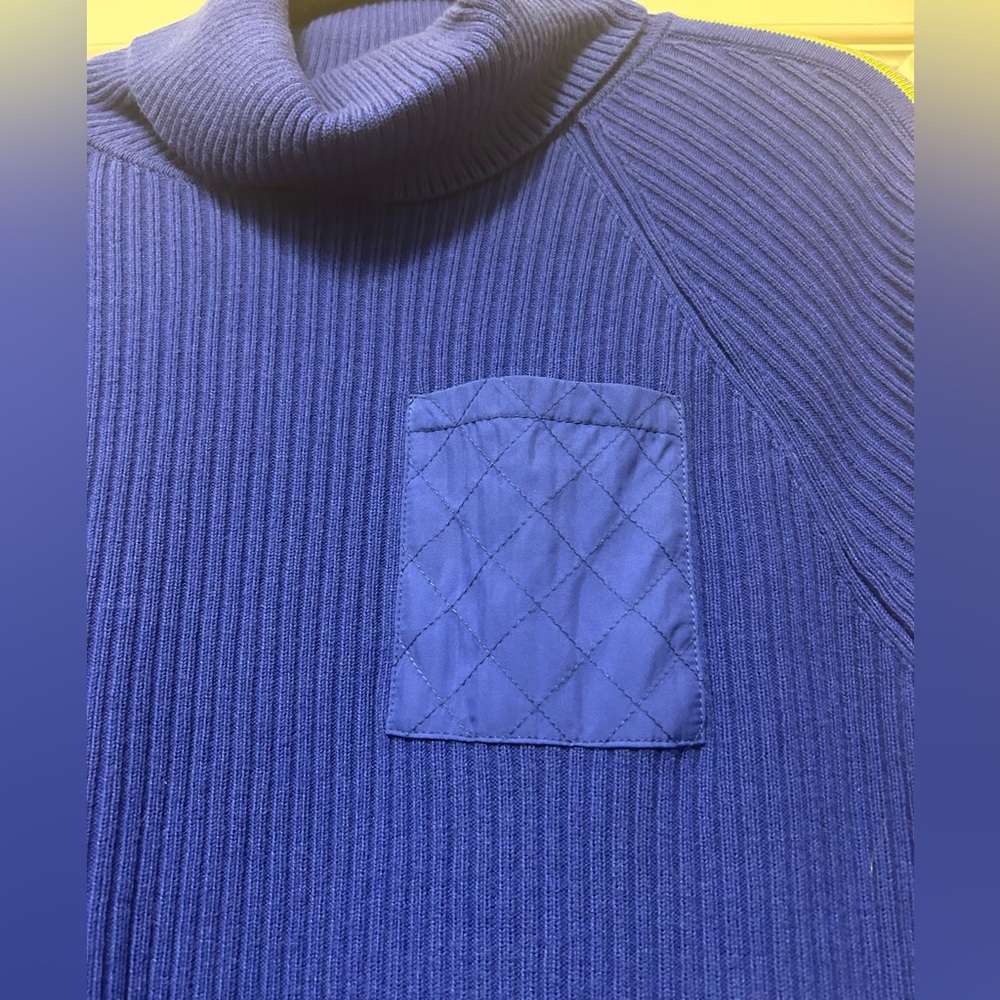 Talbots Cobalt Blue Turtleneck Sweater - Picture 2 of 9
